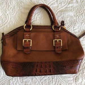 Brahmin cognac satchel/ purse/ hand bag